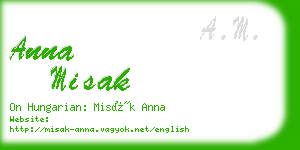 anna misak business card